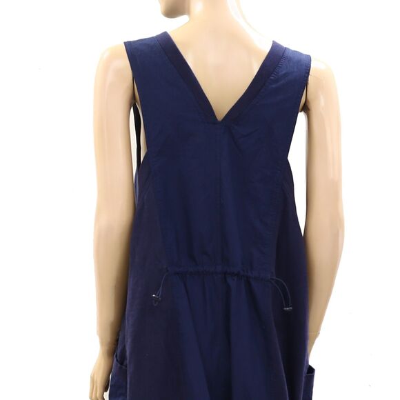 Daily Practice By Anthropologie Zip-Front Jumpsuit One-Piece Navy 3XPS 283892 - Picture 10 of 10